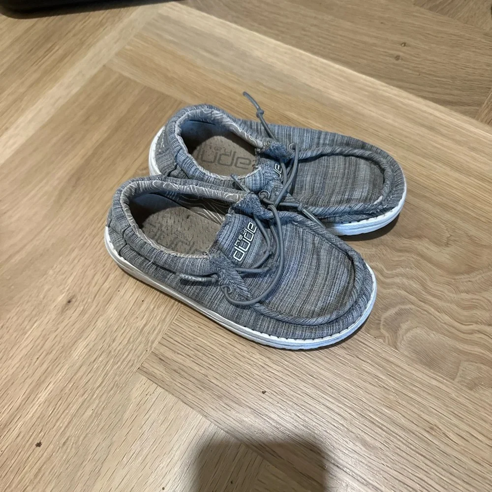 Hey Dude Kids Gray Slip-On Shoes